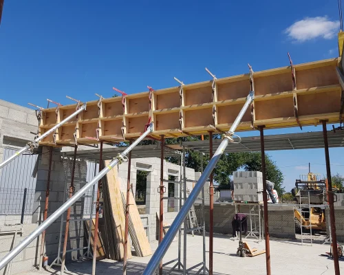 Réalisation d'une construction de bâtiment industriel à Treize-Septiers par Soulard Maçonnerie