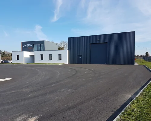 Réalisation d'une construction de bâtiment industriel à Treize-Septiers par Soulard Maçonnerie