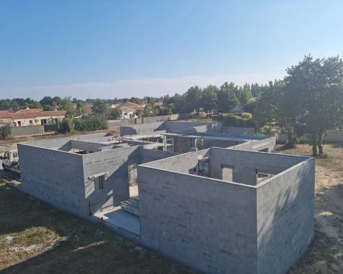 Réalisation d'une construction de maison individuelle à Treize-Septiers par Soulard Maçonnerie
