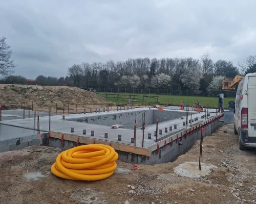 Réalisation d'une construction de maison individuelle à Treize-Septiers par Soulard Maçonnerie