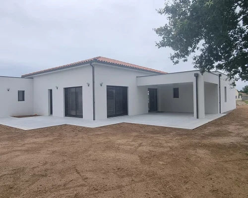 Réalisation d'une construction de maison individuelle à Treize-Septiers par Soulard Maçonnerie