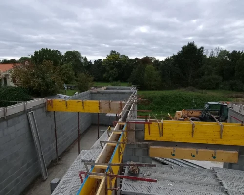 Réalisation d'une construction de maison individuelle à Treize-Septiers par Soulard Maçonnerie