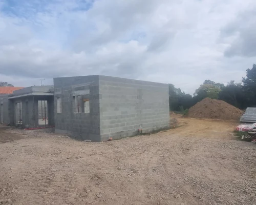 Réalisation d'une construction de maison individuelle à Treize-Septiers par Soulard Maçonnerie
