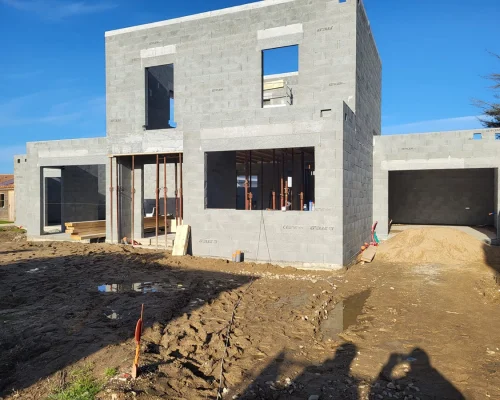 Réalisation d'une construction de maison individuelle à Treize-Septiers par Soulard Maçonnerie