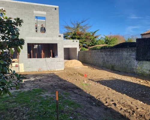 Réalisation d'une construction de maison individuelle à Treize-Septiers par Soulard Maçonnerie