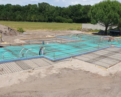 Réalisation d'une construction de maison individuelle à Treize-Septiers par Soulard Maçonnerie