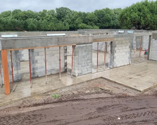 Réalisation d'une construction de maison individuelle à Treize-Septiers par Soulard Maçonnerie