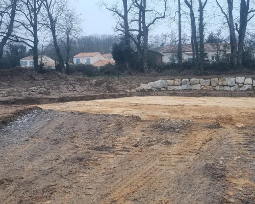 Réalisation d'un terrassement à Treize-Septiers par Soulard Maçonnerie